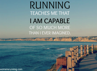 running teaches me